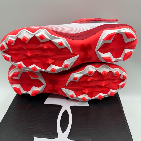 Under Armour UA Highlight Hammer MC Football Cleats White Red Mens 11 - Picture 5 of 7